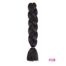 Load image into Gallery viewer, Pervado Hair Burg Brown Grey Ombre Crochet Braiding Hair Extensions One Piece 100g/Pack 24Inch Long Synthetic Jumbo Braids Hair