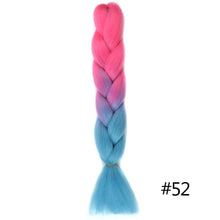 Load image into Gallery viewer, Chorliss Long  Jumbo Braids Ombre Braiding Hair Bundles Synthetic Hair Extensions Crochet Braids Natural Blue Pink Purple Blonde