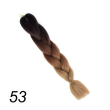 Load image into Gallery viewer, Qp hair 24 inch Ombre Color Synthetic Hair Braids Pre Stretched Wholesale Jumbo Braiding KaneKalon Hair Extensions 100g/pcs