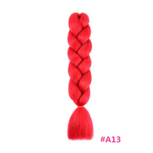 Load image into Gallery viewer, Pervado Hair Burg Brown Grey Ombre Crochet Braiding Hair Extensions One Piece 100g/Pack 24Inch Long Synthetic Jumbo Braids Hair