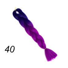 Load image into Gallery viewer, Qp hair 24 inch Ombre Color Synthetic Hair Braids Pre Stretched Wholesale Jumbo Braiding KaneKalon Hair Extensions 100g/pcs