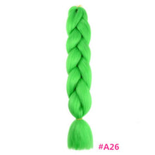 Load image into Gallery viewer, Pervado Hair Burg Brown Grey Ombre Crochet Braiding Hair Extensions One Piece 100g/Pack 24Inch Long Synthetic Jumbo Braids Hair