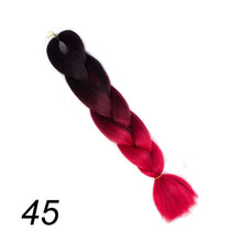 Load image into Gallery viewer, Qp hair 24 inch Ombre Color Synthetic Hair Braids Pre Stretched Wholesale Jumbo Braiding KaneKalon Hair Extensions 100g/pcs