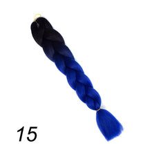 Load image into Gallery viewer, Qp hair 24 inch Ombre Color Synthetic Hair Braids Pre Stretched Wholesale Jumbo Braiding KaneKalon Hair Extensions 100g/pcs