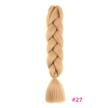 Load image into Gallery viewer, Pervado Hair Burg Brown Grey Ombre Crochet Braiding Hair Extensions One Piece 100g/Pack 24Inch Long Synthetic Jumbo Braids Hair