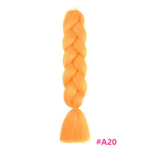 Load image into Gallery viewer, Pervado Hair Burg Brown Grey Ombre Crochet Braiding Hair Extensions One Piece 100g/Pack 24Inch Long Synthetic Jumbo Braids Hair