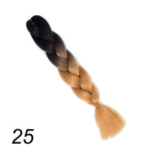 Load image into Gallery viewer, Qp hair 24 inch Ombre Color Synthetic Hair Braids Pre Stretched Wholesale Jumbo Braiding KaneKalon Hair Extensions 100g/pcs