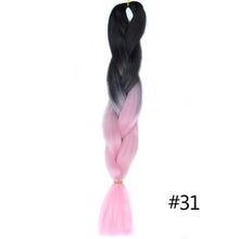 Load image into Gallery viewer, Chorliss Long  Jumbo Braids Ombre Braiding Hair Bundles Synthetic Hair Extensions Crochet Braids Natural Blue Pink Purple Blonde