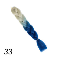 Load image into Gallery viewer, Qp hair 24 inch Ombre Color Synthetic Hair Braids Pre Stretched Wholesale Jumbo Braiding KaneKalon Hair Extensions 100g/pcs