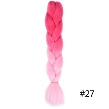 Load image into Gallery viewer, Chorliss Long  Jumbo Braids Ombre Braiding Hair Bundles Synthetic Hair Extensions Crochet Braids Natural Blue Pink Purple Blonde
