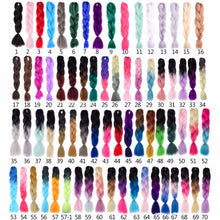 Load image into Gallery viewer, Chorliss Long  Jumbo Braids Ombre Braiding Hair Bundles Synthetic Hair Extensions Crochet Braids Natural Blue Pink Purple Blonde