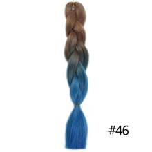 Load image into Gallery viewer, Chorliss Long  Jumbo Braids Ombre Braiding Hair Bundles Synthetic Hair Extensions Crochet Braids Natural Blue Pink Purple Blonde