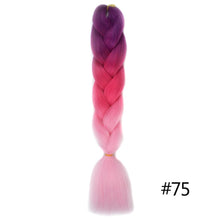 Load image into Gallery viewer, Chorliss Long  Jumbo Braids Ombre Braiding Hair Bundles Synthetic Hair Extensions Crochet Braids Natural Blue Pink Purple Blonde