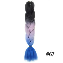 Load image into Gallery viewer, Chorliss Long  Jumbo Braids Ombre Braiding Hair Bundles Synthetic Hair Extensions Crochet Braids Natural Blue Pink Purple Blonde