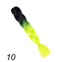 Load image into Gallery viewer, Qp hair 24 inch Ombre Color Synthetic Hair Braids Pre Stretched Wholesale Jumbo Braiding KaneKalon Hair Extensions 100g/pcs