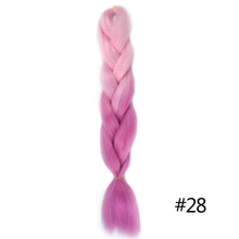 Load image into Gallery viewer, Chorliss Long  Jumbo Braids Ombre Braiding Hair Bundles Synthetic Hair Extensions Crochet Braids Natural Blue Pink Purple Blonde