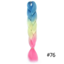 Load image into Gallery viewer, Chorliss Long  Jumbo Braids Ombre Braiding Hair Bundles Synthetic Hair Extensions Crochet Braids Natural Blue Pink Purple Blonde