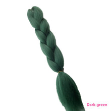 Load image into Gallery viewer, Pervado Hair Burg Brown Grey Ombre Crochet Braiding Hair Extensions One Piece 100g/Pack 24Inch Long Synthetic Jumbo Braids Hair