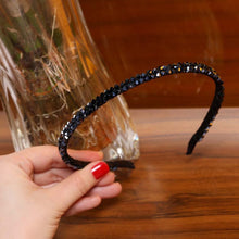 Load image into Gallery viewer, LEVAO Crystal Beaded Headband Head on Women Hairbands Handmade Shiny Rhinestone Hair Hoop Bands Bezel Girls Hair Ornament
