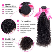 Load image into Gallery viewer, ISEE HAIR Mongolian Kinky Curly Hair Extension 100% Human Hair Bundles Unprocessed Virgin Hair Weaves 1/3/4 Bundles Nature Color