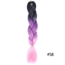Load image into Gallery viewer, Chorliss Long  Jumbo Braids Ombre Braiding Hair Bundles Synthetic Hair Extensions Crochet Braids Natural Blue Pink Purple Blonde