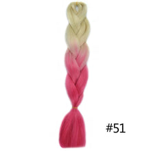 Load image into Gallery viewer, Chorliss Long  Jumbo Braids Ombre Braiding Hair Bundles Synthetic Hair Extensions Crochet Braids Natural Blue Pink Purple Blonde