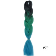 Load image into Gallery viewer, Chorliss Long  Jumbo Braids Ombre Braiding Hair Bundles Synthetic Hair Extensions Crochet Braids Natural Blue Pink Purple Blonde