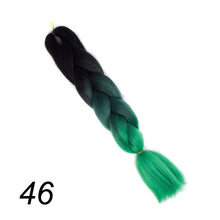 Load image into Gallery viewer, Qp hair 24 inch Ombre Color Synthetic Hair Braids Pre Stretched Wholesale Jumbo Braiding KaneKalon Hair Extensions 100g/pcs