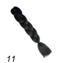 Load image into Gallery viewer, Qp hair 24 inch Ombre Color Synthetic Hair Braids Pre Stretched Wholesale Jumbo Braiding KaneKalon Hair Extensions 100g/pcs