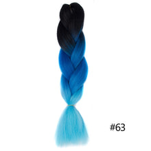 Load image into Gallery viewer, Chorliss Long  Jumbo Braids Ombre Braiding Hair Bundles Synthetic Hair Extensions Crochet Braids Natural Blue Pink Purple Blonde