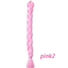 Load image into Gallery viewer, VERVES Braiding Hair One Piece Synthetic 82 Inch Heat Fiber Braid 165g/Piece Black Pure Color Jumbo Braid Hair Extensions