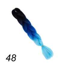 Load image into Gallery viewer, Qp hair 24 inch Ombre Color Synthetic Hair Braids Pre Stretched Wholesale Jumbo Braiding KaneKalon Hair Extensions 100g/pcs
