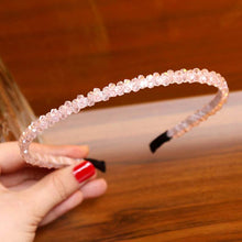 Load image into Gallery viewer, LEVAO Crystal Beaded Headband Head on Women Hairbands Handmade Shiny Rhinestone Hair Hoop Bands Bezel Girls Hair Ornament