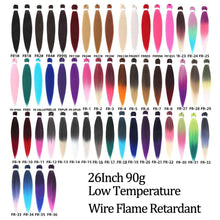 Load image into Gallery viewer, 24 26 Inches 80g 90g Kanekalon Hair Wholesale Bulk Braid Synthetic Hair Braid Easy Braiding Hair Extension For Women