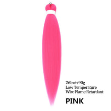 Load image into Gallery viewer, 24 26 Inches 80g 90g Kanekalon Hair Wholesale Bulk Braid Synthetic Hair Braid Easy Braiding Hair Extension For Women