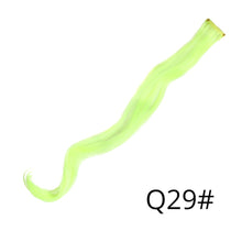 Load image into Gallery viewer, Alileader Synthetic Wavy One Clip In Hair Rainbow Color Curly Clip In One Piece Hair Extensions More Durable Long Curly Hairs
