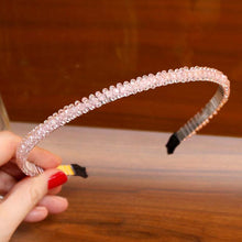 Load image into Gallery viewer, LEVAO Crystal Beaded Headband Head on Women Hairbands Handmade Shiny Rhinestone Hair Hoop Bands Bezel Girls Hair Ornament