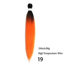 Load image into Gallery viewer, 24 26 Inches 80g 90g Kanekalon Hair Wholesale Bulk Braid Synthetic Hair Braid Easy Braiding Hair Extension For Women