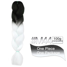 Load image into Gallery viewer, MSTN Synthetic Hair Ombre Long Straight Fake Braiding Hair Extension for Braids Jumbo Hair Hazel Braids Pink Hair Extensions