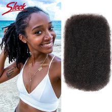 Load image into Gallery viewer, Sleek Mongolian Remy Hair Afro kinky Curly Bulk Human Hair For Braiding 1 Bundle 50g/pc Natural Color Braids Hair No Weft