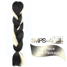 Load image into Gallery viewer, MSTN Synthetic Hair Ombre Long Straight Fake Braiding Hair Extension for Braids Jumbo Hair Hazel Braids Pink Hair Extensions