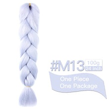 Load image into Gallery viewer, MSTN Synthetic Hair Ombre Long Straight Fake Braiding Hair Extension for Braids Jumbo Hair Hazel Braids Pink Hair Extensions