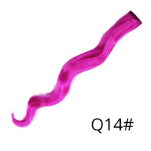 Load image into Gallery viewer, Alileader Synthetic Wavy One Clip In Hair Rainbow Color Curly Clip In One Piece Hair Extensions More Durable Long Curly Hairs