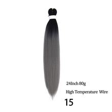 Load image into Gallery viewer, 24 26 Inches 80g 90g Kanekalon Hair Wholesale Bulk Braid Synthetic Hair Braid Easy Braiding Hair Extension For Women