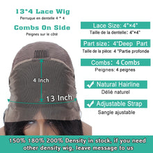 Load image into Gallery viewer, Sexay Pink Lace Front Wig HD Transparent Lace Pre Plucked 180% Brazilian Straight Human Hair Wigs Pink 13x4 Lace Frontal Wigs