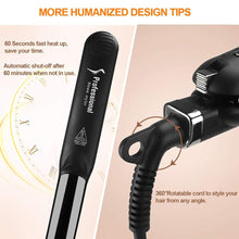 Load image into Gallery viewer, Steam Hair Straightener Ceramic Vapor Hair Curler Salon hair Flat Iron Hair Straightening Iron Curler Styler Hair Styling Tool