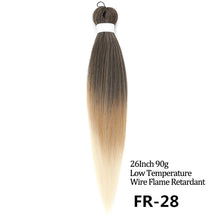 Load image into Gallery viewer, 24 26 Inches 80g 90g Kanekalon Hair Wholesale Bulk Braid Synthetic Hair Braid Easy Braiding Hair Extension For Women