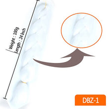 Load image into Gallery viewer, 24inch Synthetic HairPieces Braids Jumbo Hair Extensions Braiding Rainbow Blue Pink Blonde Purple Ombre DreadLock Braid MUMUPI