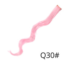 Load image into Gallery viewer, Alileader Synthetic Wavy One Clip In Hair Rainbow Color Curly Clip In One Piece Hair Extensions More Durable Long Curly Hairs