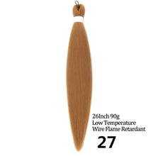 Load image into Gallery viewer, 24 26 Inches 80g 90g Kanekalon Hair Wholesale Bulk Braid Synthetic Hair Braid Easy Braiding Hair Extension For Women